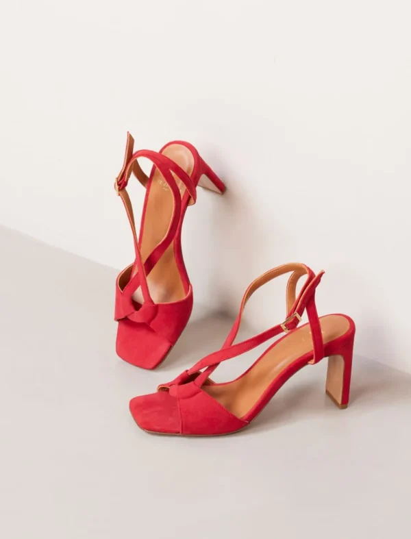Pied de Biche Sandales>Alba Framboise