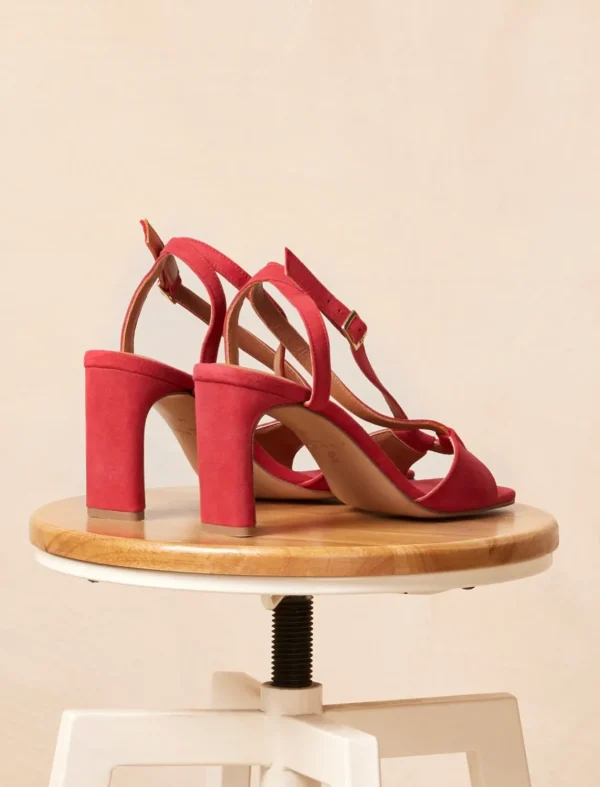 Pied de Biche Sandales>Alba Framboise