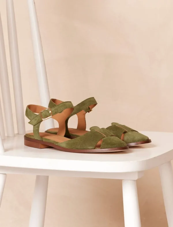 Pied de Biche Sandales>Amandine Olive