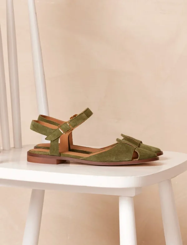 Pied de Biche Sandales>Amandine Olive
