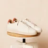 Pied de Biche Sneakers>Arthur Creme & Tangerine