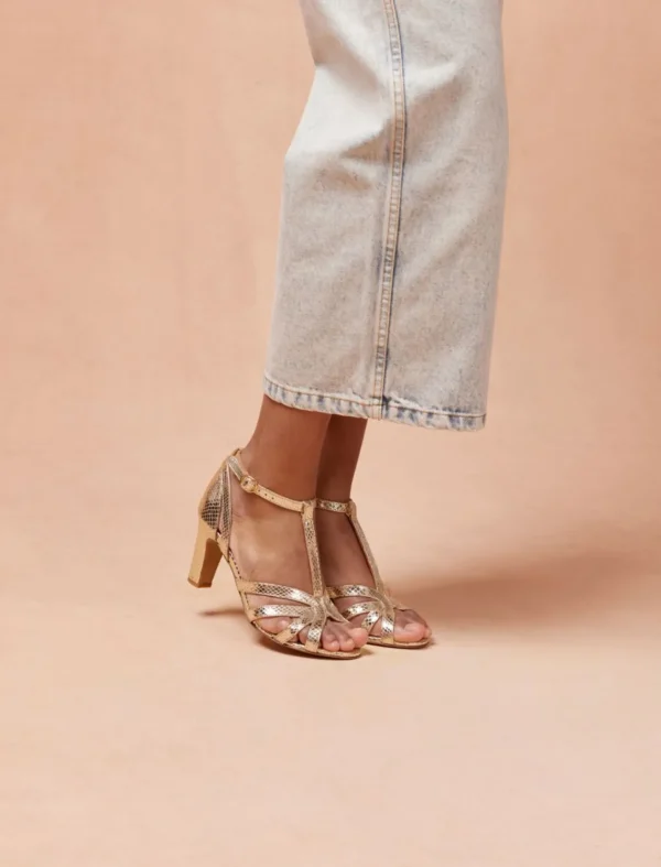 Pied de Biche Sandales>Carmen Platinium