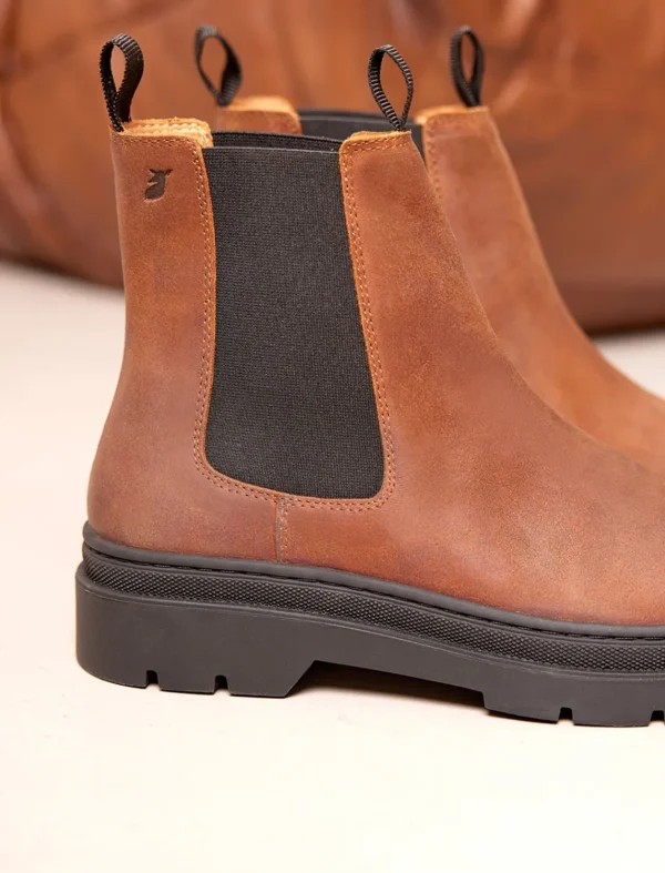 Pied de Biche Boots Et Bottines>Franklin Ecorce & Black