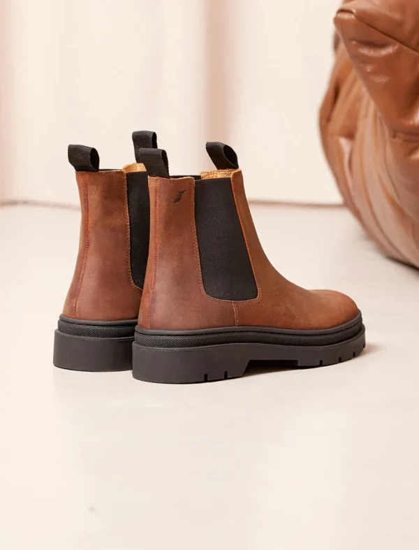 Pied de Biche Boots Et Bottines>Franklin Ecorce & Black