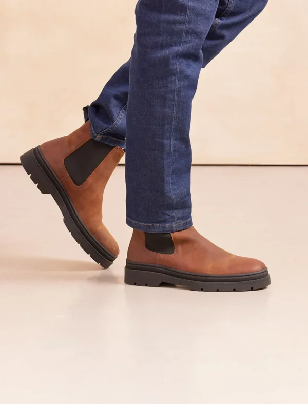 Pied de Biche Boots Et Bottines>Franklin Ecorce & Black