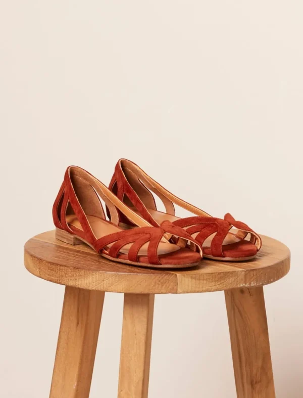Pied de Biche Sandales>Hortensia Cherry Burnt