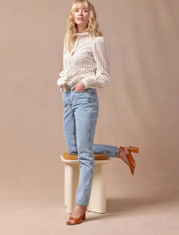 Pied de Biche Sandales>Joanna Cognac Verni