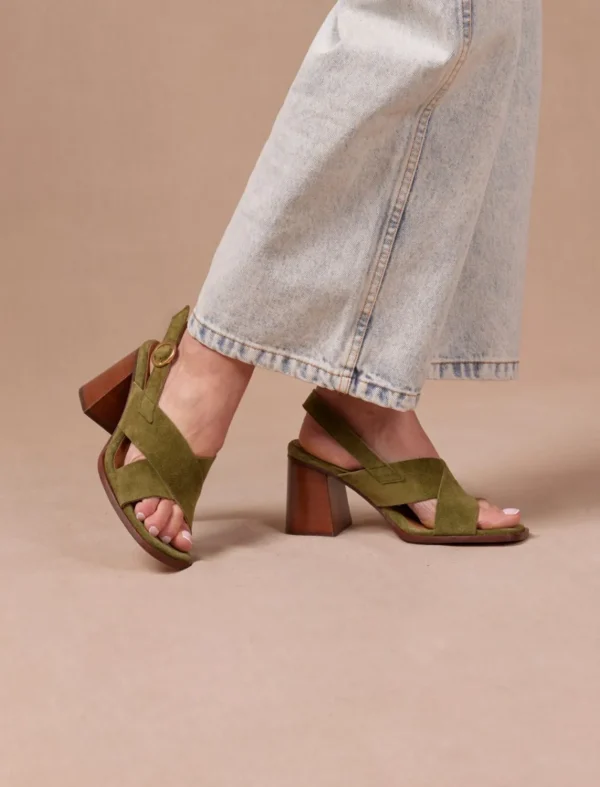 Pied de Biche Sandales>June Olive