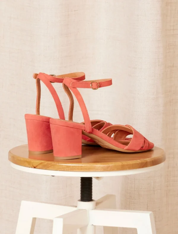 Pied de Biche Sandales>Leonore Mandarine