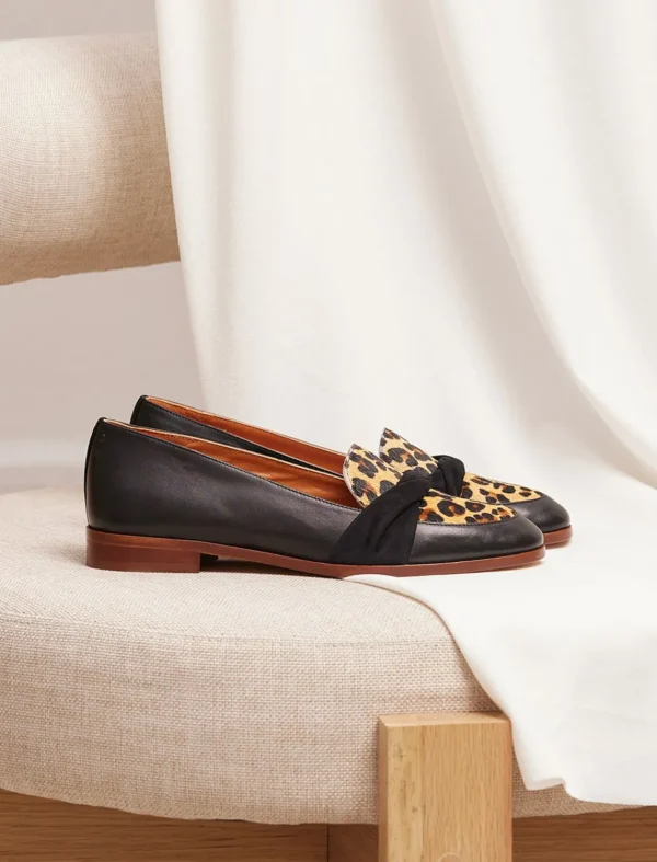 Pied de Biche Mocassins Et Derbies>Lilly Noir & Leopard